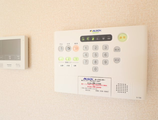 熊本市南区御幸笛田５丁目のアパートのセキュリティ