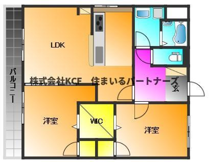 久留米パインハイツの間取り