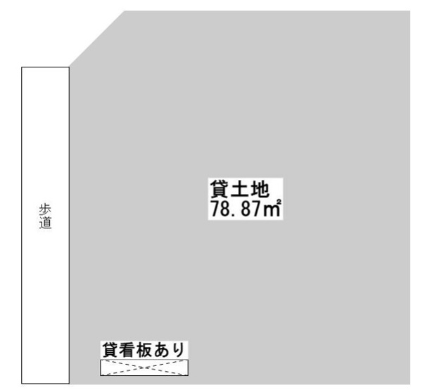 【間取り】 | はびきの2丁目ロードサイド貸土地