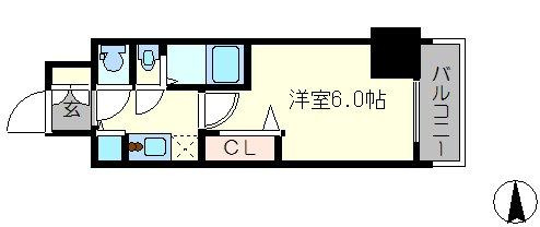 プレサンス北堀江の間取り|プレサンス北堀江 　間取り