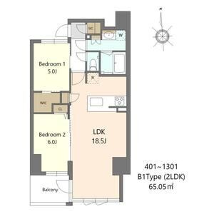 S-RESIDENCE谷町六丁目aloの間取り