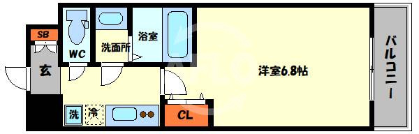 フォーリアライズ弁天町クロスの間取り|フォーリアライズ弁天町クロス　間取り