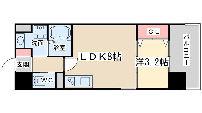 【間取り】 | ビガーポリス486与力町公園2