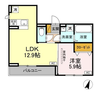 【間取り】 | D-SOLACE祐光A