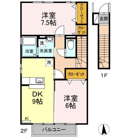【間取り】 | プルミエール　B棟