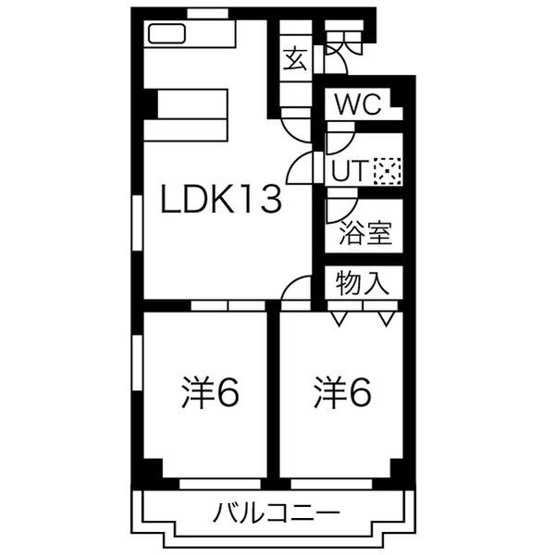 【間取り】 | プリンセス瓦町