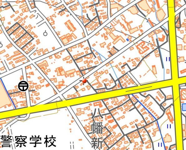 山梨県甲斐市西八幡　店舗の地図