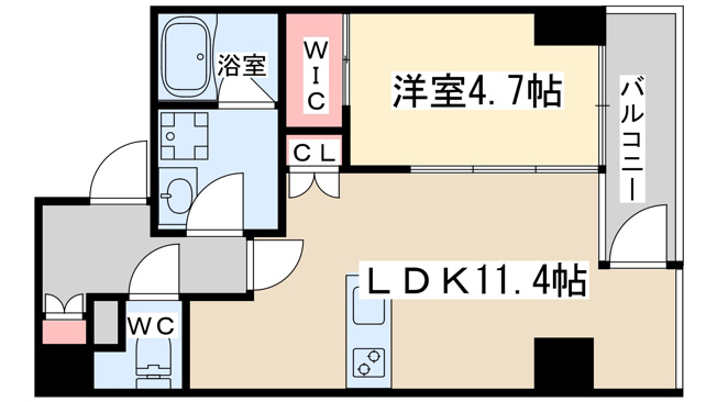 【間取り】 | フォルトナート扇町