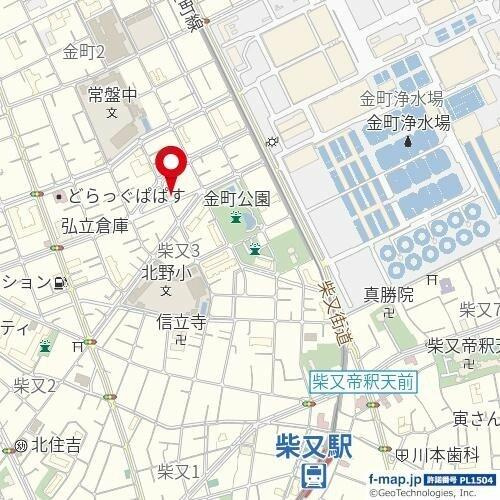 パークサイド柴又の地図