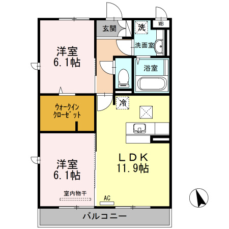 ブリエ　ドゥ　Aの間取り