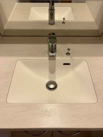 ルーブル清澄白河参番館の洗面所|忙しい朝には欠かせない洗面所です
