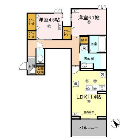 ビルゴ中吉野の間取り