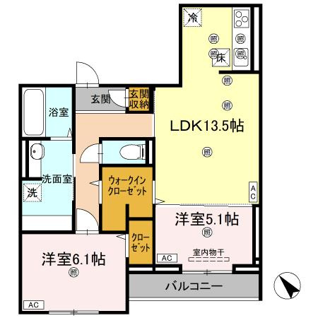 ビルゴ中吉野の間取り
