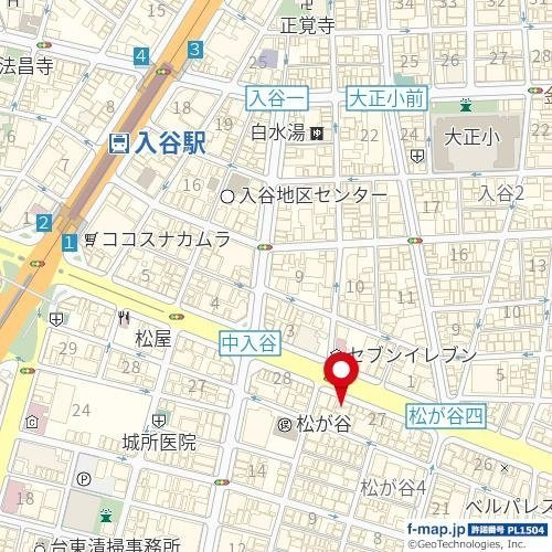 グランスタイル浅草の地図