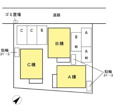 アンジュ　クレール　の区画図
