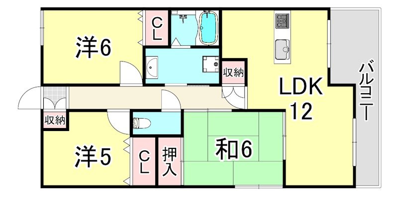 フォルム北夙川の間取り