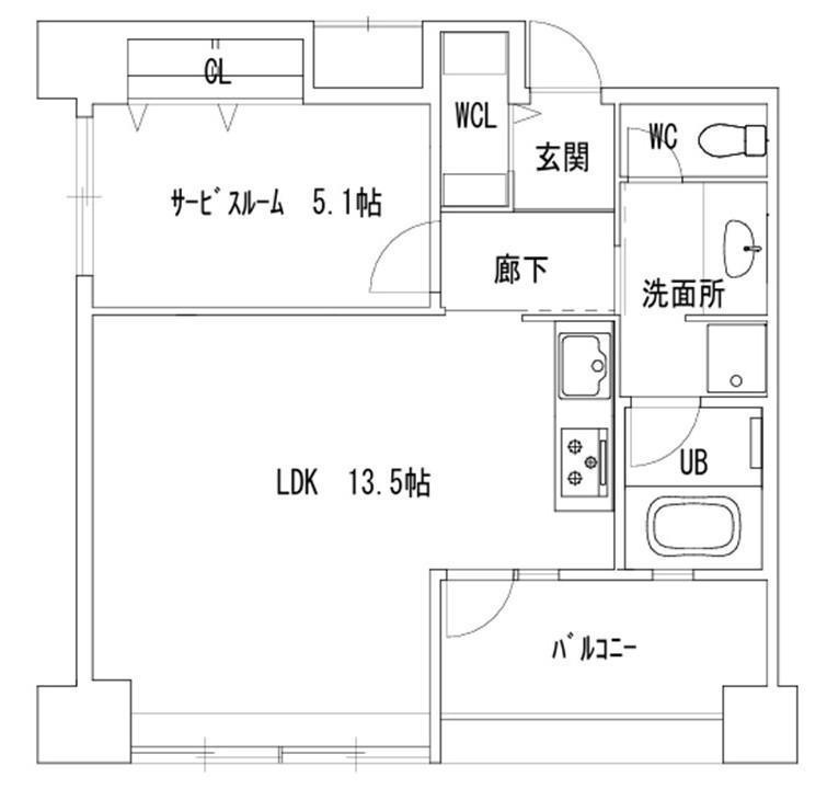 アーバネックス北堀江の間取り