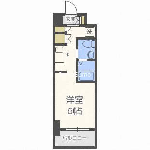 エスリード心斎橋西の間取り
