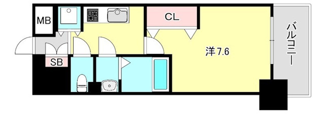 Luxe神戸WESTの間取り