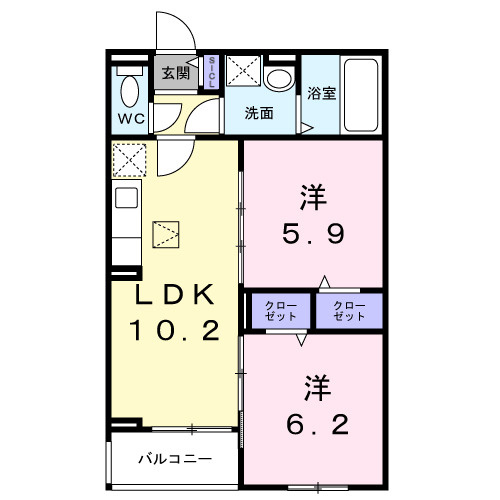 アルストロメリアⅤの間取り