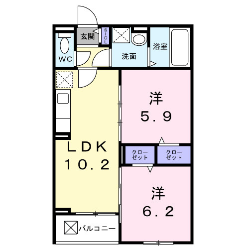 アルストロメリアⅤの間取り