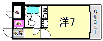 ニューブ神戸の間取り