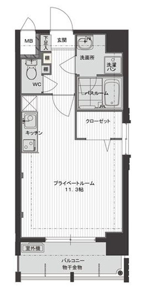 レジデンシャルヒルズ プライムスクエアの間取り