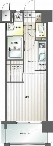 エンクレスト博多Ⅲの間取り