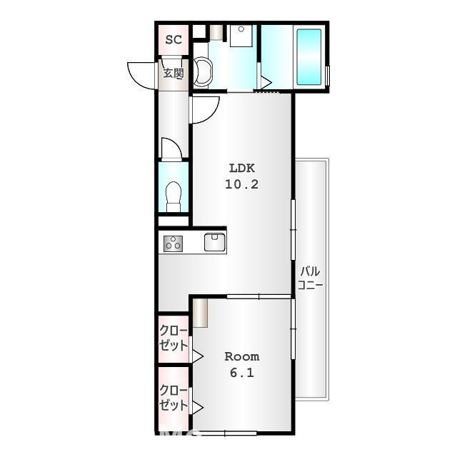 D-room Fiore ”N”の間取り|他社様掲載物件もまとめてご紹介、ご案内可能です(^^)/