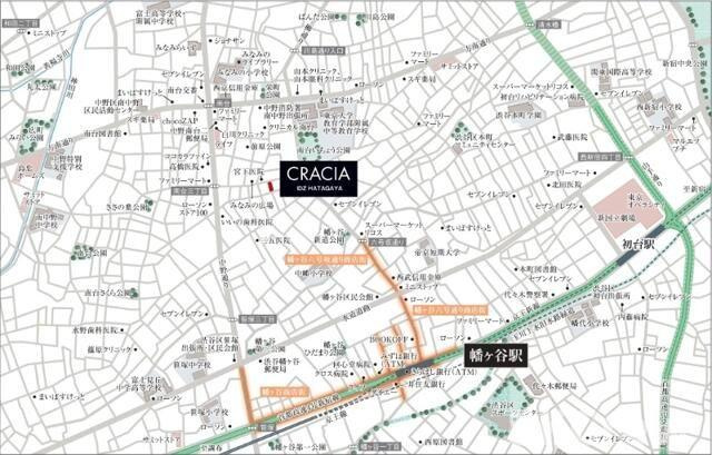 【地図】 | クレイシアＩＤＺ幡ヶ谷