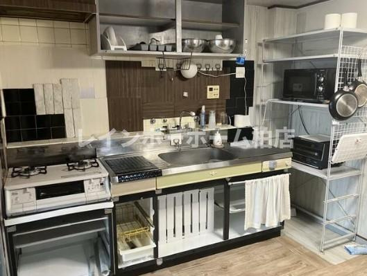 特典：仲介手数料が無料です!!のキッチン|コンパクトなキッチンで掃除もラクラク
