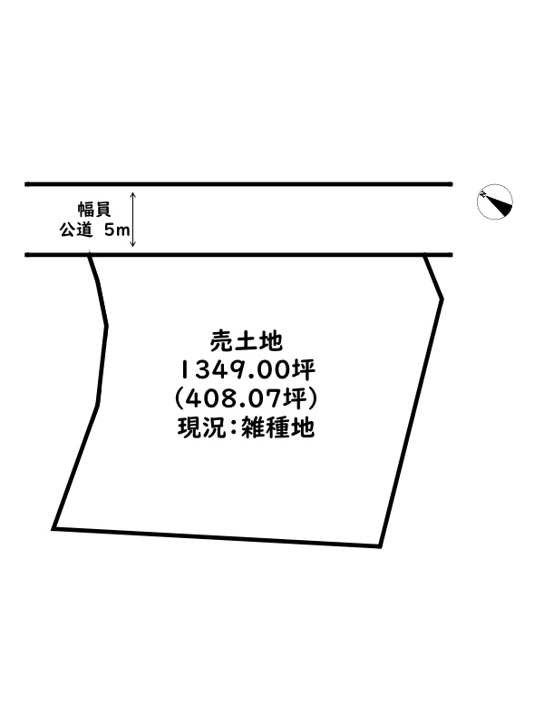 姫路市別所町佐土/売土地の土地図