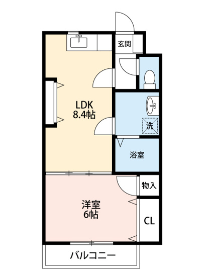 【間取り】 | パティオ欠町