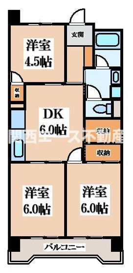 【間取り】 | ビレッジハウス港島タワー