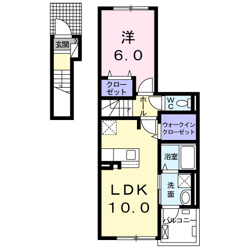 エアリーネオ．Ｗの間取り