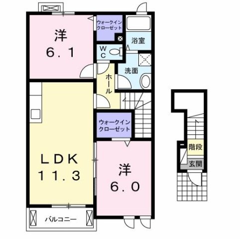 リバーサイドの間取り
