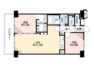 【間取り】 | 日商岩井中津マンション | 日商岩井中津マンション　間取り