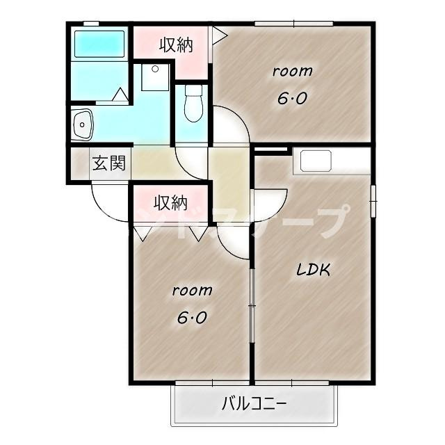 リーベ・ｍの間取り|高崎、前橋のお部屋探しはエンドスケープまで！お客様の理想お聞かせ下さい♪