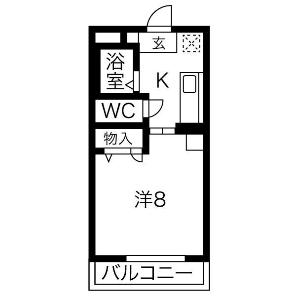 ホーメスト鳥羽見の間取り