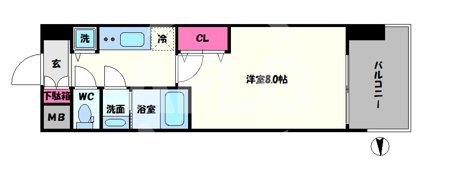 アドバンス大阪城ラディアの間取り|アドバンス大阪城ラディア　間取り