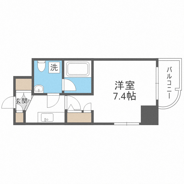 ミュプレ北浜EASTの間取り|ミュプレ北浜EAST　間取り