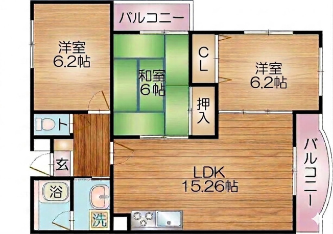 【間取り】 | ディアコート真砂