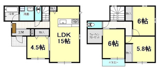 【間取り】 | 新築戸建　高岡町