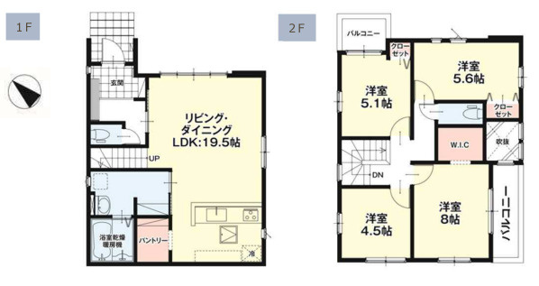 【間取り】 | 福岡市南区的場1丁目1期　3号棟（全5棟）【仲介手数料無料・0円】 | 平日、土日祝日もお好きな日時にご見学可能です。お気軽にお問合せ下さい。