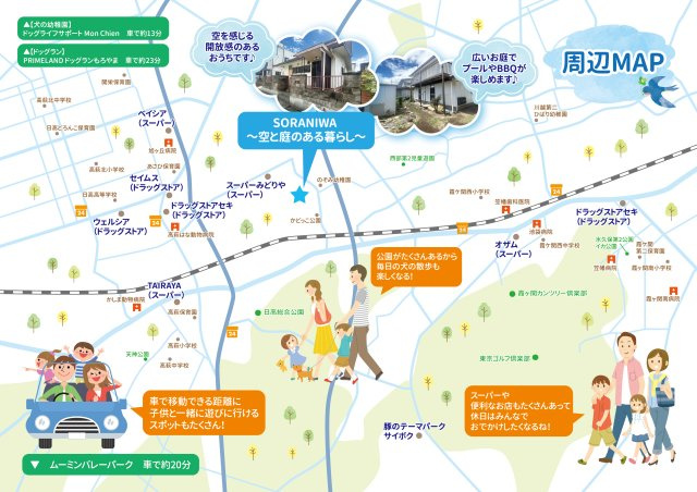 SORANIWA ～空と庭のある暮らし～の周辺