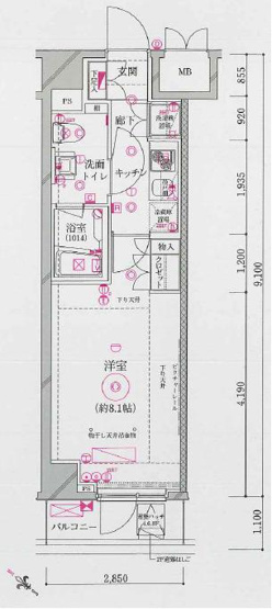 【間取り】 | セジョリ王子駅前