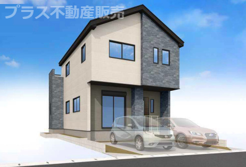 【外観】 | 福岡市南区的場1丁目1期　4号棟（全5棟）【仲介手数料無料・0円】 | 建築中の物件は、お近くのモデルハウスも一緒にご覧頂けます。
