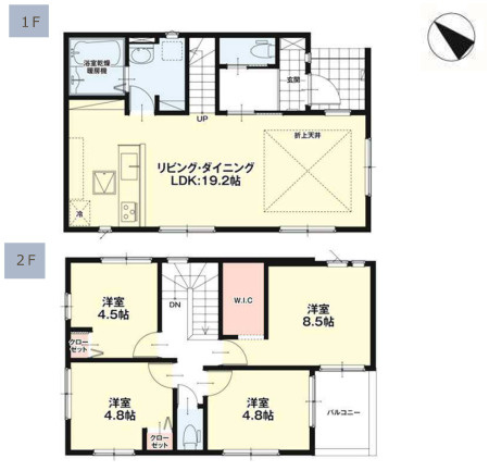 【間取り】 | 福岡市南区的場1丁目1期　5号棟（全5棟）【仲介手数料無料・0円】 | 平日、土日祝日もお好きな日時にご見学可能です。お気軽にお問合せ下さい。