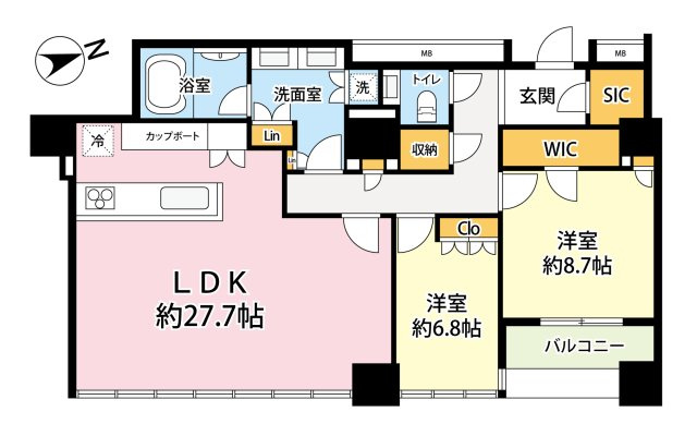 ローレルタワールネ浜松町の間取り
