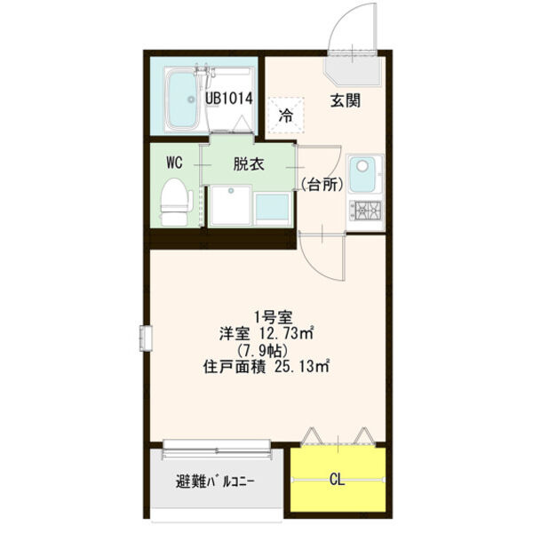 Le・Ange弐番館(ルアンジュニバンカン)の間取り